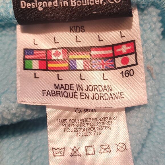 Kids Spyder Blue Sweatpants Size Large 14-16 Logo Graphic Ankle Cuff Athletic - Picture 8 of 9